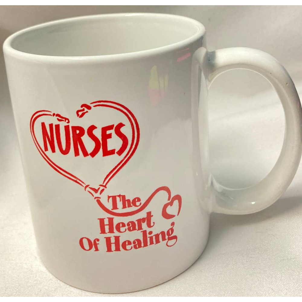 Nurses Mug Heart of Healing by M Ware